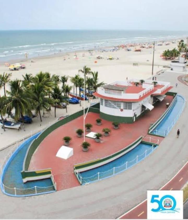 Praia Grande -Ocian Rio D'Ouro Ape 70Mt Do Mar Exterior photo